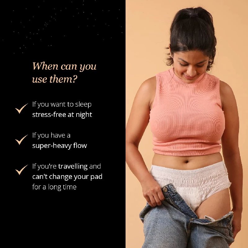 Carmesi Disposable Period Panties with 360° Protection for Super Heavy Flow, 4 Panties-6.webp